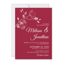 Elegante boda de orquídeas rojas florales blancas