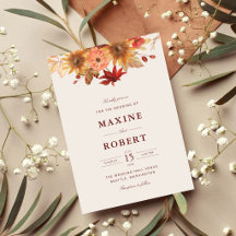 Elegante Boda de Otoño con Hojas de Caída