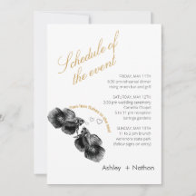 Elegante Boda de peces de color oro negro