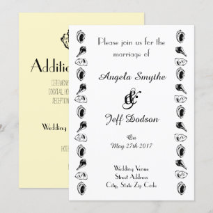 Invitación Elegante Boda de Playa