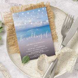 Invitación Elegante boda de playa