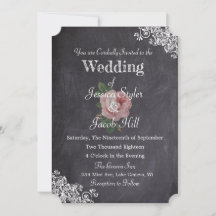Elegante Boda de Rosa Vintage con estilo de pizarr