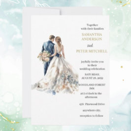 Invitación Elegante Boda de Rubor