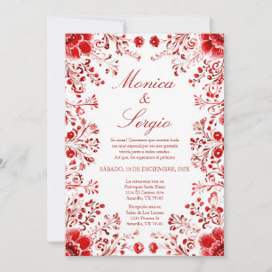 Invitación Elegante boda de temática mexicana