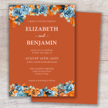 Elegante Boda de Terracota de la Marina floral rús