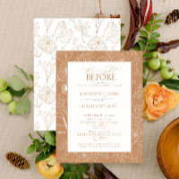 Elegante Boda de Terracota Floral Cena