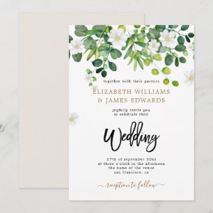 Invitación Elegante Boda de verano del Jardín Floral