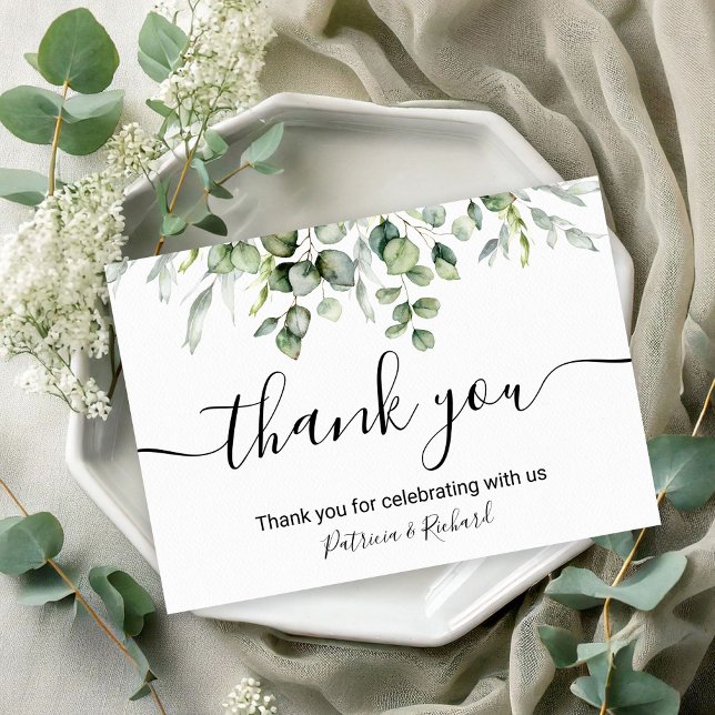 Invitación Elegante Boda de Verdor Gracias (Subido por el creador)
