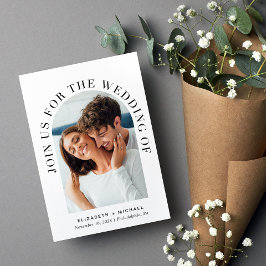 Invitación Elegante Boda del arco fotográfico