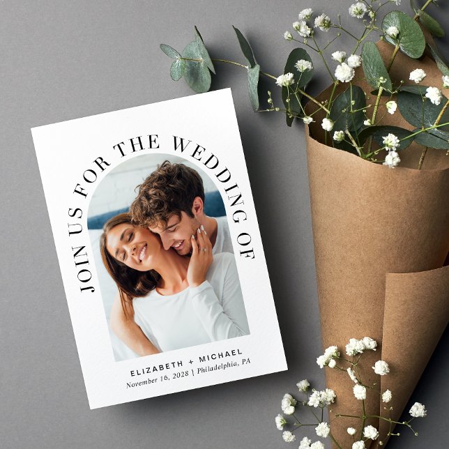 Invitación Elegante Boda del arco fotográfico (Subido por el creador)