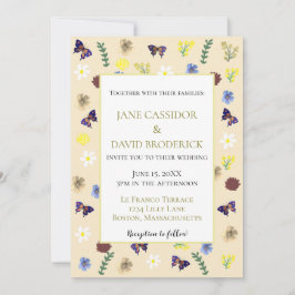Invitación Elegante Boda del Boho Eggshell
