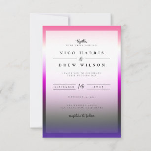 Invitación Elegante Boda del Orgullo de Génebre