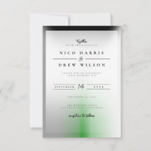 Invitación Elegante Boda del Orgullo Demiromántico
