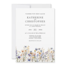 Elegante Boda del presupuesto de Flor Silvestre Az