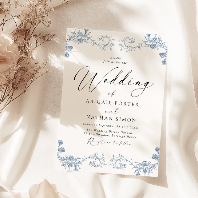 Invitación Elegante Boda elegante de Chinoiserie clásica de é (Subido por el creador)