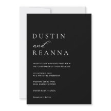 Elegante Boda en Blanco y Negro