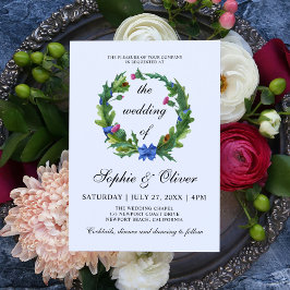 Invitación Elegante Boda escarpado escocés