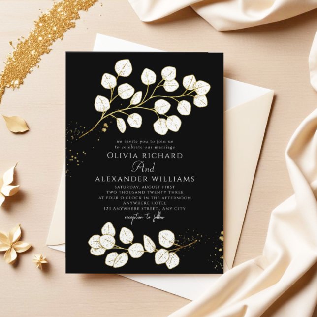 Invitación Elegante Boda Eucalyptus (Subido por el creador)