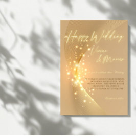 Invitación Elegante Boda feliz - Fiesta clásico y alegre