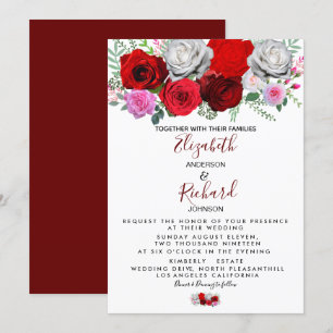 Invitación Elegante Boda floral