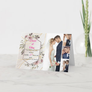 Invitación Elegante Boda floral