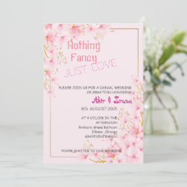 Invitación Elegante Boda floral 007 por Nasrin