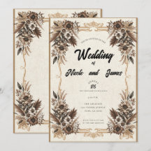 Elegante Boda Floral Bohemio Vintage