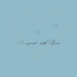 Invitación Elegante Boda Floral Boho de color azul turbio