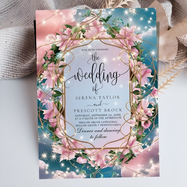 Invitación Elegante Boda Floral Bouquet Rosy (Subido por el creador)
