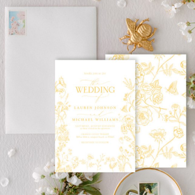 Invitación Elegante Boda floral chino de estilo victoriano (Subido por el creador)