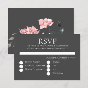 Invitación Elegante Boda Floral de Acuarela