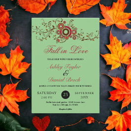 Invitación Elegante Boda floral de hueco ornato
