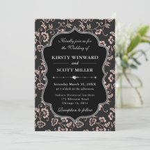 Elegante Boda Floral de Marco Rosa Negro