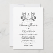 Elegante Boda floral de Peones Blanco y Negro