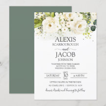 Elegante Boda Floral de Rosa Blanca y Oro