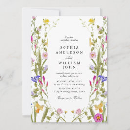 Invitación Elegante Boda floral del Jardín francés barroco