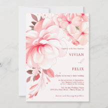 Elegante Boda floral grande Sakura sin ley