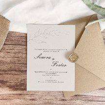 Elegante Boda floral Minimalista