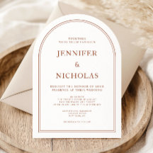 Elegante Boda formal de terracota clásico