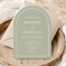 Elegante Boda formal Sage Green