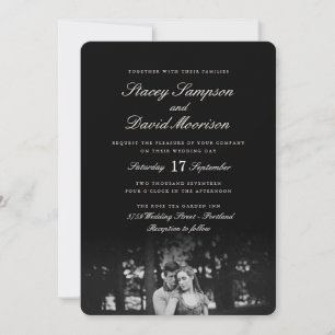 Invitación Elegante Boda fotográfico