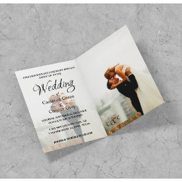 Invitación Elegante Boda fotográfico