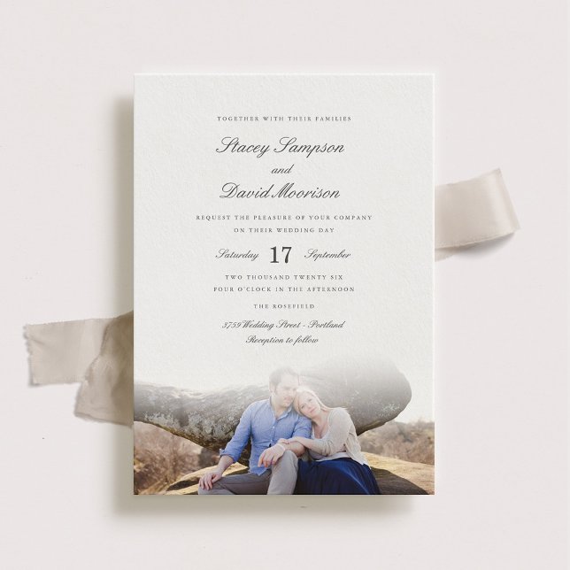 Invitación Elegante Boda fotográfico (Subido por el creador)