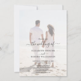 Invitación Elegante Boda fotográfico