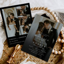 Elegante Boda fotográfico de código QR