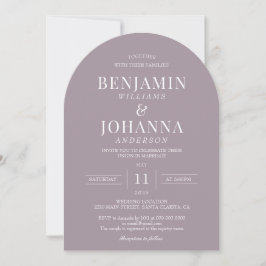 Invitación Elegante Boda francés del Arco Lilac