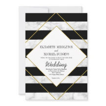 Elegante Boda geométrico de oro de mármol blanco n