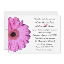 Elegante Boda Gerbera Daisy Rosa