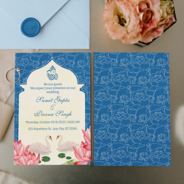 Invitación Elegante Boda hindú (Subido por el creador)