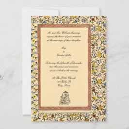 Invitación Elegante Boda indio de flores